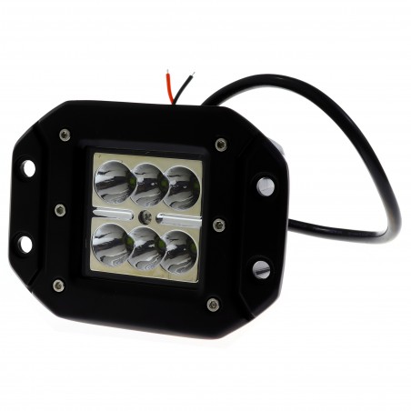 REFLEKTOR LED, 10-30V, 18W, IP67, CZARNY - NSE 41621-2 - auramarine.pl