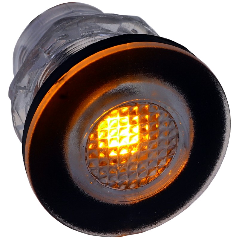 LAMPKA PODWODNA LED, 12V, KOLOR AMBER, D32MM - NSE 40160-3 - auramarine.pl