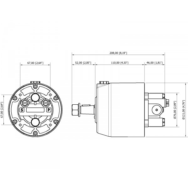 Schemat pompy hydraulicznej GM2-MRA03B