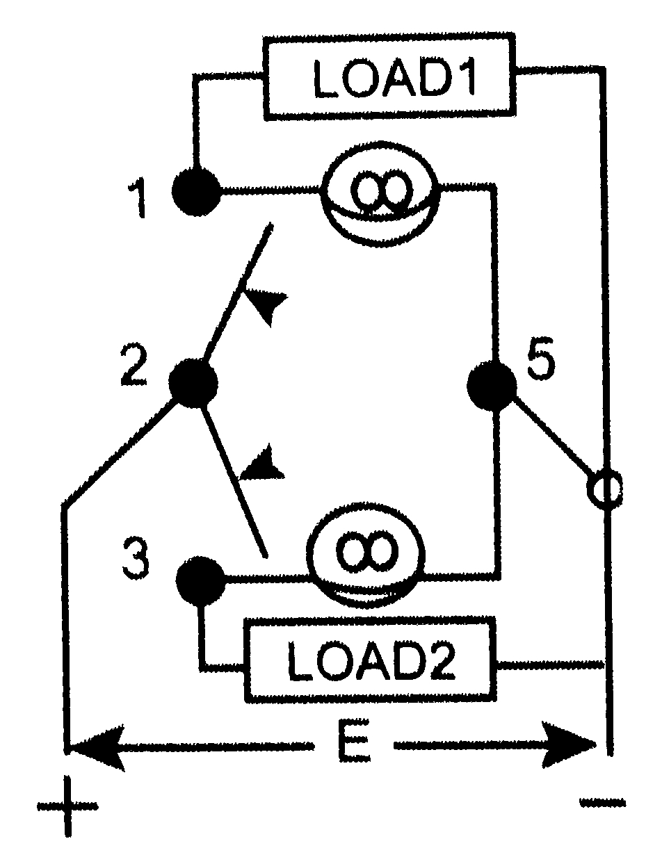 Schemat obwodu elektrycznego przełącznika