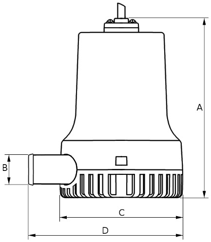 Schemat pompy zęzowej TMC 06604-12V